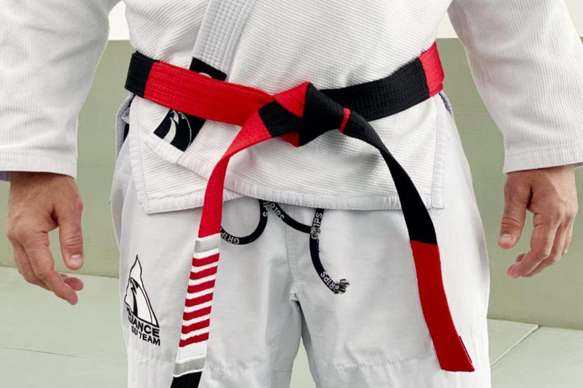 Rare bjj coral belt in Brazilian Jiu-Jitsu